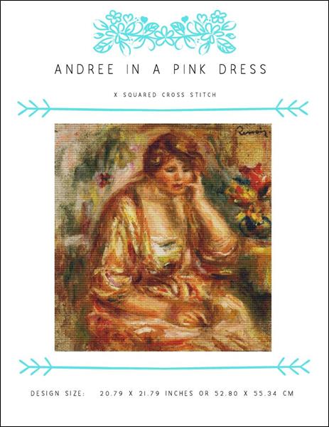 click here to view larger image of Andree in a Pink Dress (chart)