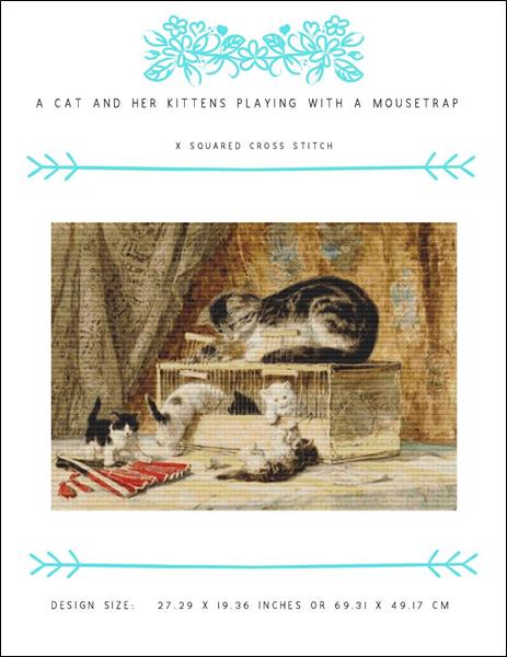 click here to view larger image of Cat and Her Kittens Playing with a Mousetrap, A (chart)