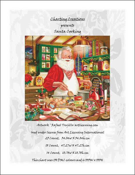 click here to view larger image of Santa Cooking (chart)