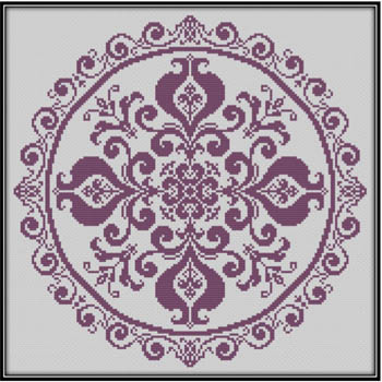 click here to view larger image of Pomegranate Lace in Cross Stitch (chart)