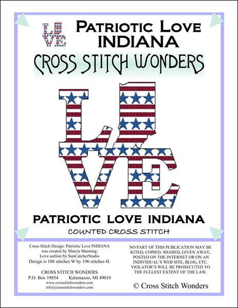 click here to view larger image of Patriotic Love - Indiana (chart)
