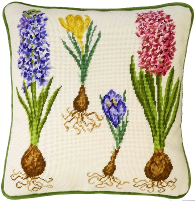 click here to view larger image of Hyacinth and Crocus (needlepoint kit)