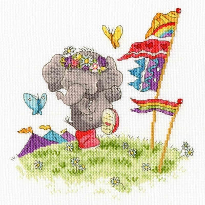 click here to view larger image of Party Animal - Elly Collection - Simon Taylor Kielty (counted cross stitch kit)