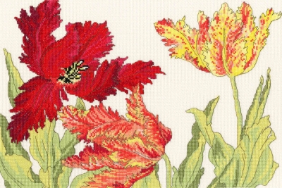 click here to view larger image of Tulip Blooms (counted cross stitch kit)