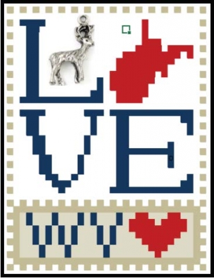 click here to view larger image of Love Bits States - Love West Virginia (chart)