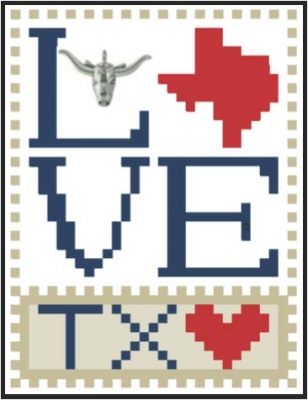 click here to view larger image of Love Bits States - Love Texas (chart)
