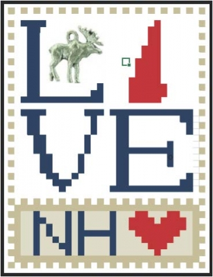 Love Bits States - Love New Hampshire