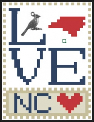 Love Bits States - Love North Carolina