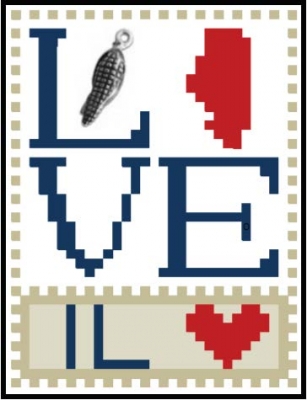 Love Bits States - Love Illinois 