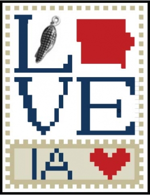 click here to view larger image of Love Bits States - Love Iowa (chart)