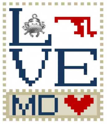 click here to view larger image of Love Bits States - Love Maryland (chart)