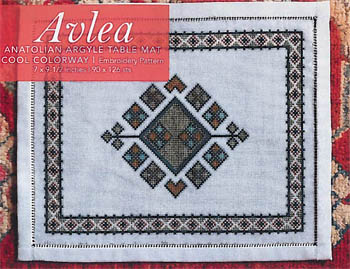 Anatolian Argyle Table Mat - Cool