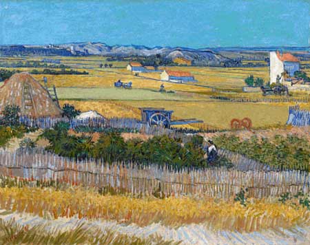 Harvest at La Crau  - Vincent Van Gogh