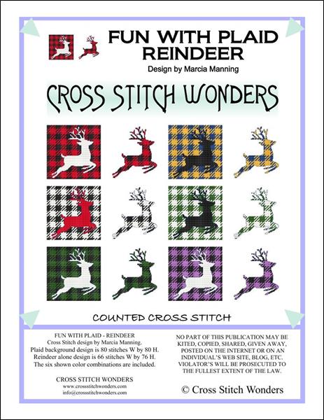 click here to view larger image of Fun With Plaid - Reindeer (chart)