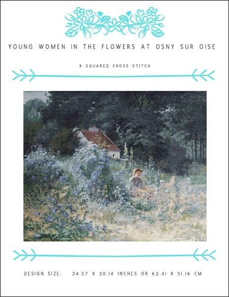 click here to view larger image of Young Women in the Flowers at Osny sur Oise (chart)