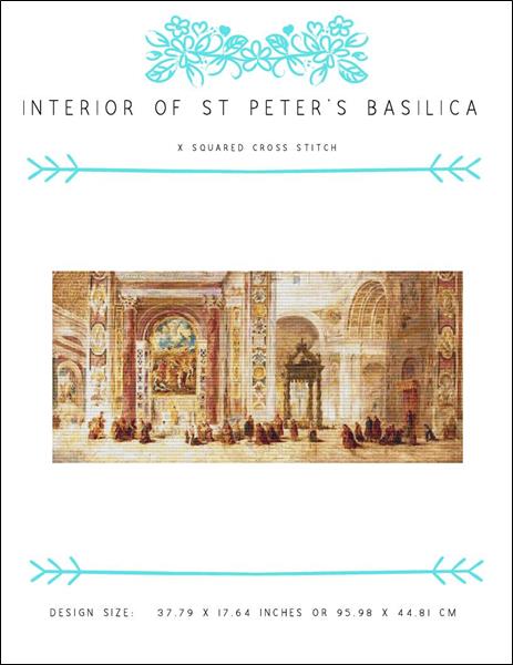 click here to view larger image of Interior of St Peters Basilica (chart)