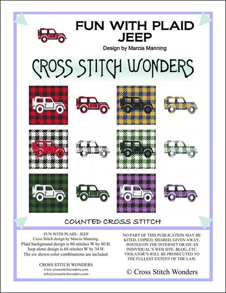 click here to view larger image of Fun With Plaid - Jeep (chart)