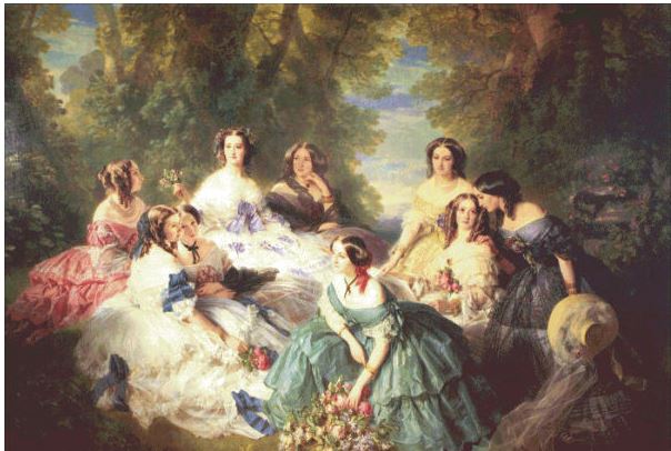 Empress Eugenie Surrounded By Ladies