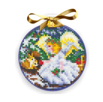 click here to view larger image of Christmas Balls - Angel (counted cross stitch kit)
