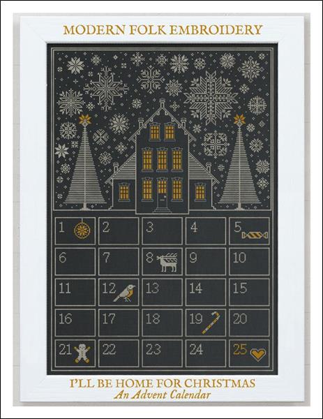 click here to view larger image of I'll Be Home For Christmas - An Advent Calendar (chart)