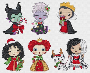 click here to view larger image of Princesses Of Evil Celebrate Christmas (chart)
