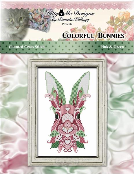 click here to view larger image of Colorful Bunnies Pink and Green (chart)