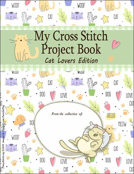 click here to view larger image of My Cross Stitch Project Book Cat Lovers Edition (chart)