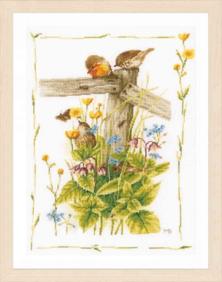 click here to view larger image of Cozy Garden Corner (counted cross stitch kit)