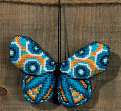 Turquoise  Butterfly Ornament