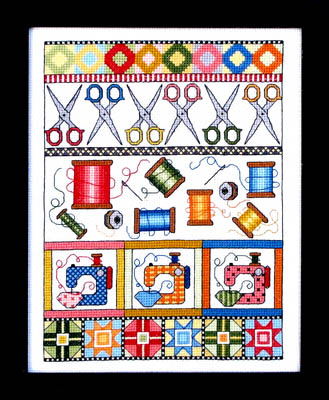 click here to view larger image of Sewing Sampler (chart)