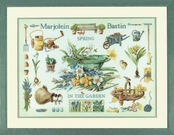 click here to view larger image of Spring in the Garden - 27ct - Marjolein Bastin (counted cross stitch kit)