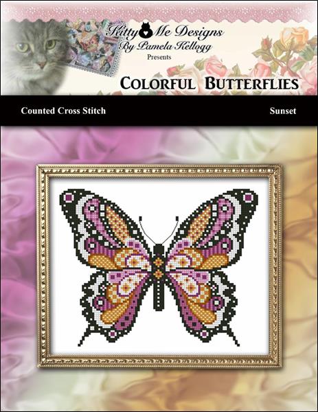 click here to view larger image of Colorful Butterflies - Sunset (chart)