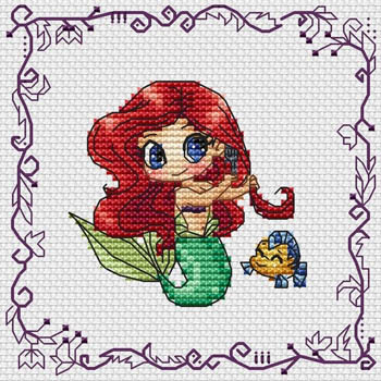 click here to view larger image of Baby Princess Ariel (chart)