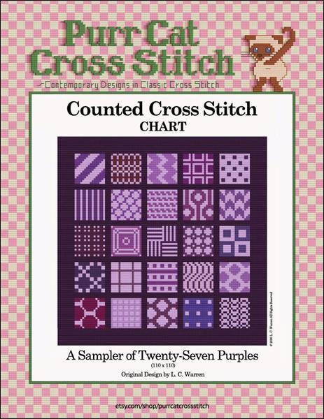 click here to view larger image of Sampler of Twenty-Seven Purples, A (chart)