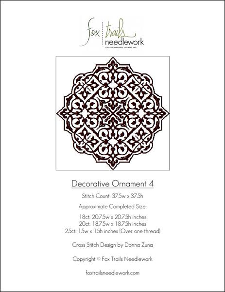 click here to view larger image of Decorative Ornament 4 (chart)