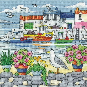 click here to view larger image of Geranium Shore (counted cross stitch kit)