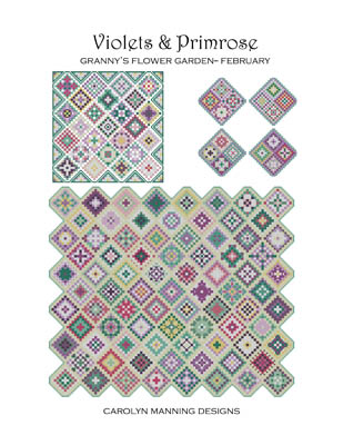 Violets and Primrose - Grannys Garden February
