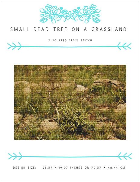 Small Dead Tree On A Grassland
