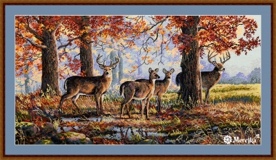 click here to view larger image of Under the Oaks (counted cross stitch kit)