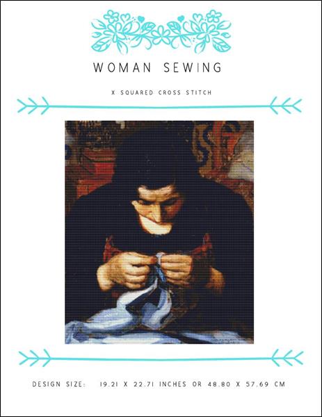 click here to view larger image of Woman Sewing (chart)