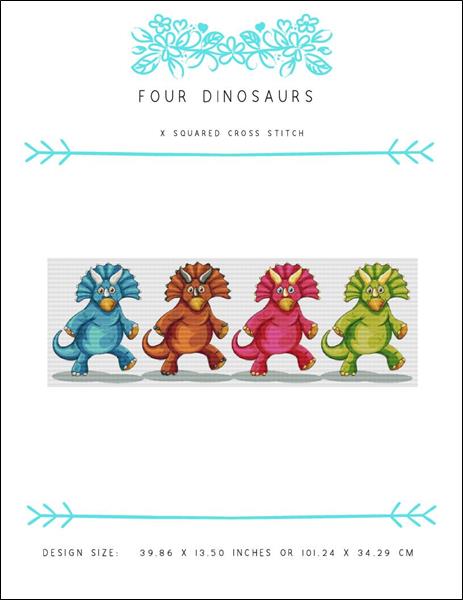 click here to view larger image of Four Dinosaurs (chart)