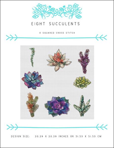 Eight Succulents