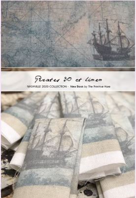 click here to view larger image of Pirates - 30ct Linen 15x19 (fabric)
