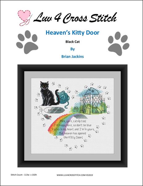 Heavens Kitty Door - Black Cat