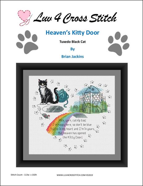 Heavens Kitty Door - Black Tuxedo Cat