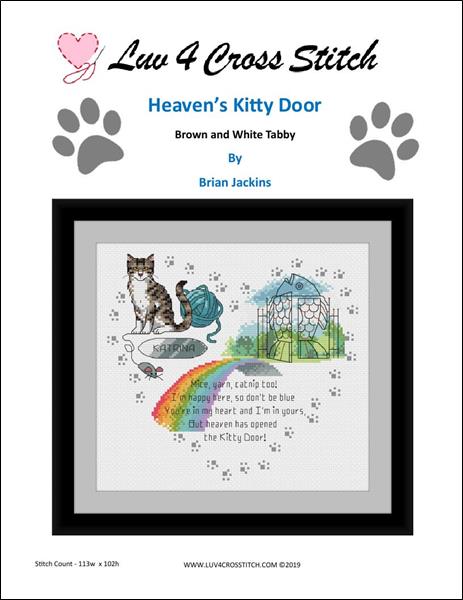 Heavens Kitty Door - Brown and White Tabby