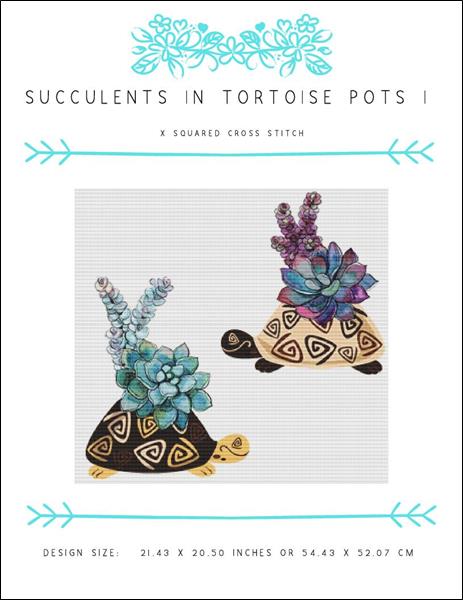 click here to view larger image of Succulents In Tortoise Pots I (chart)