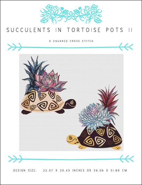click here to view larger image of Succulents In Tortoise Pots  (chart)