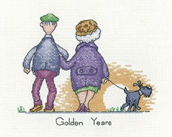 click here to view larger image of Golden Years - Golden Years (Aida only) (counted cross stitch kit)