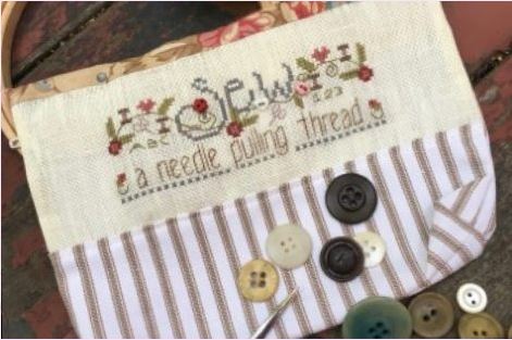 click here to view larger image of Sew Needle Pulling Thread Bag (counted cross stitch kit)